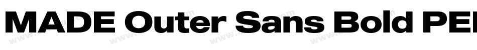 MADE Outer Sans Bold PERSONAL USE字体转换